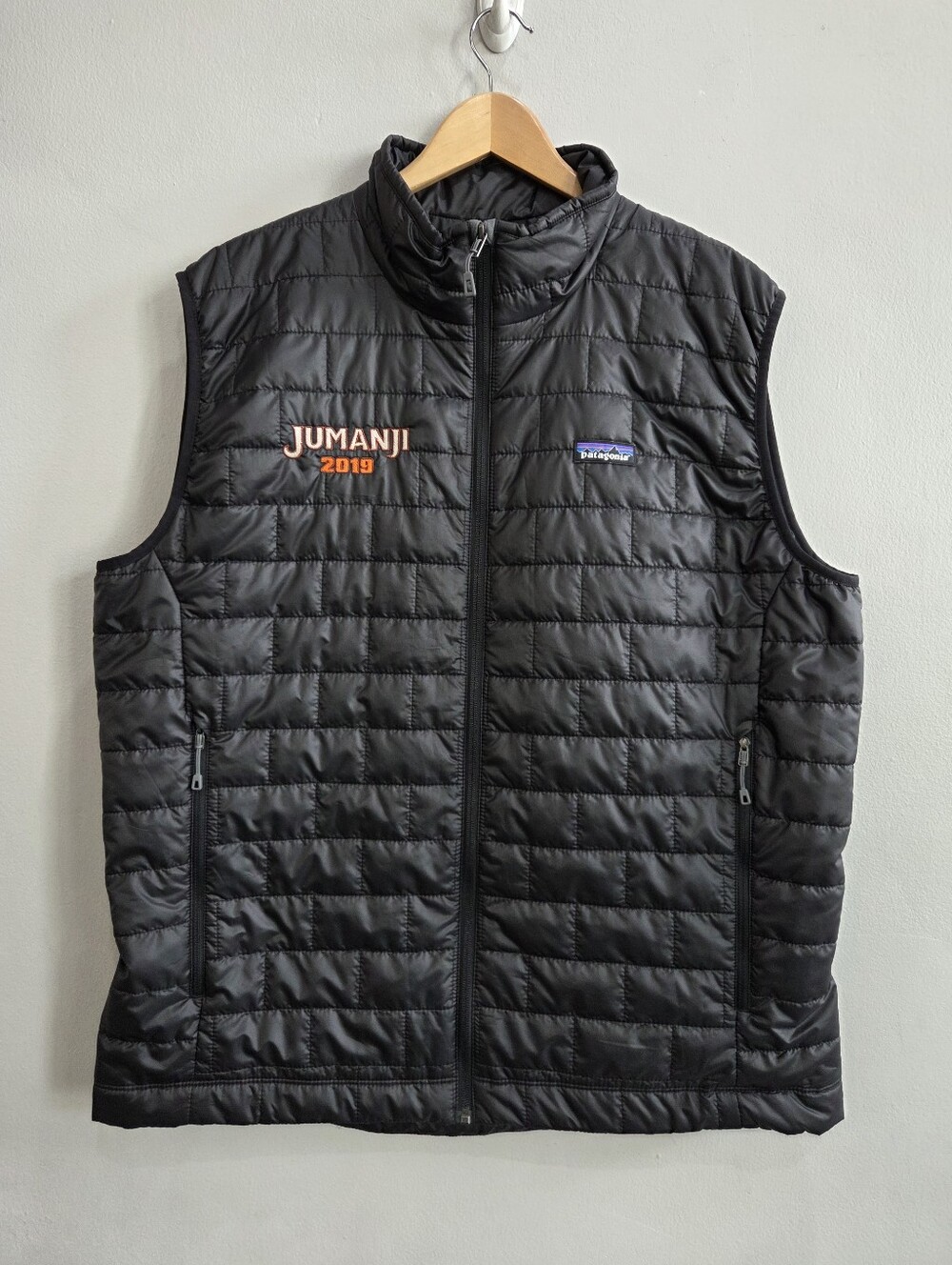 Patagonia Nano Puff Vest Black Puffer Full Zip 84242 JUMANJI Men's Size XL